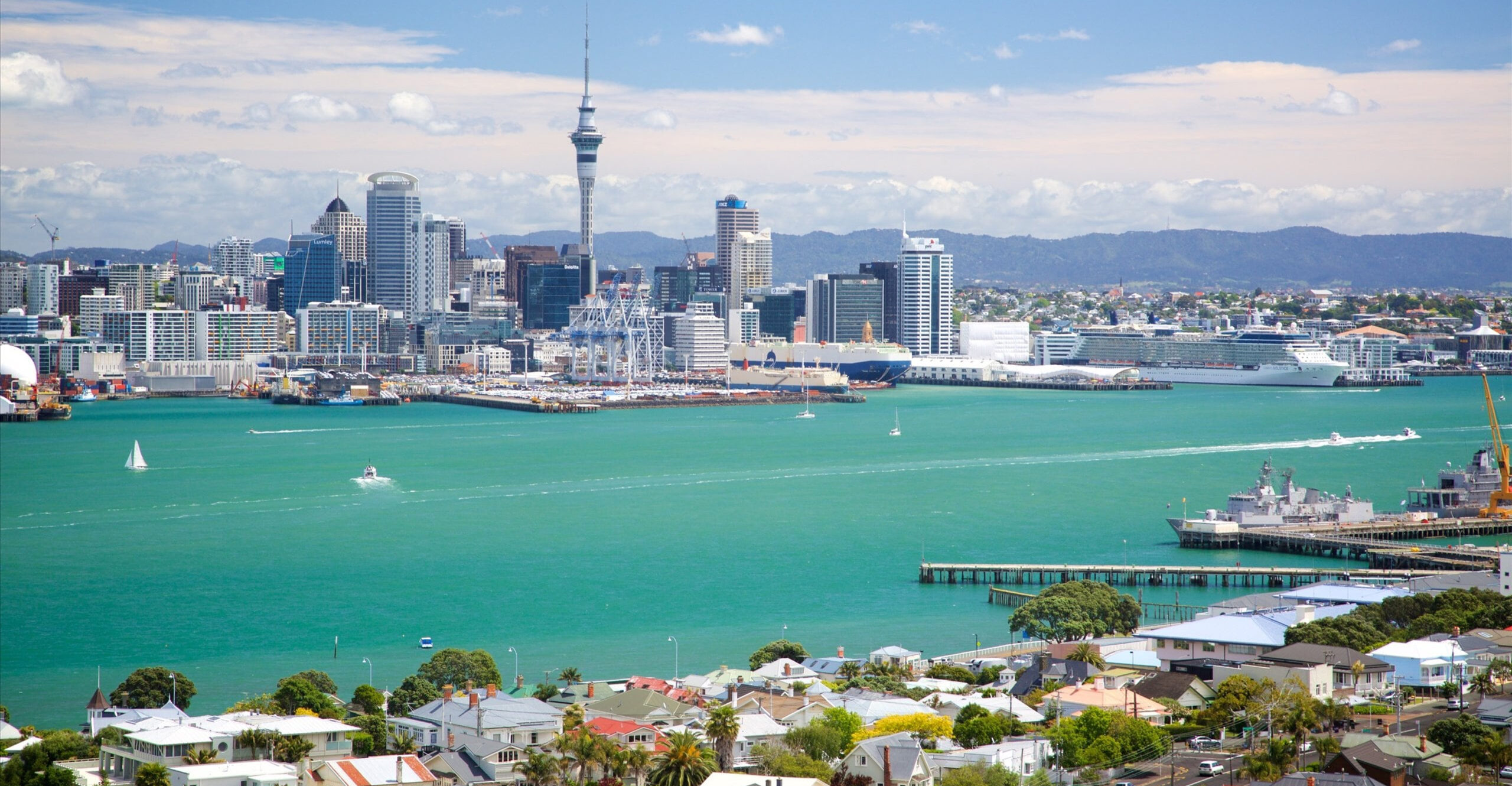 Auckland City Skyline