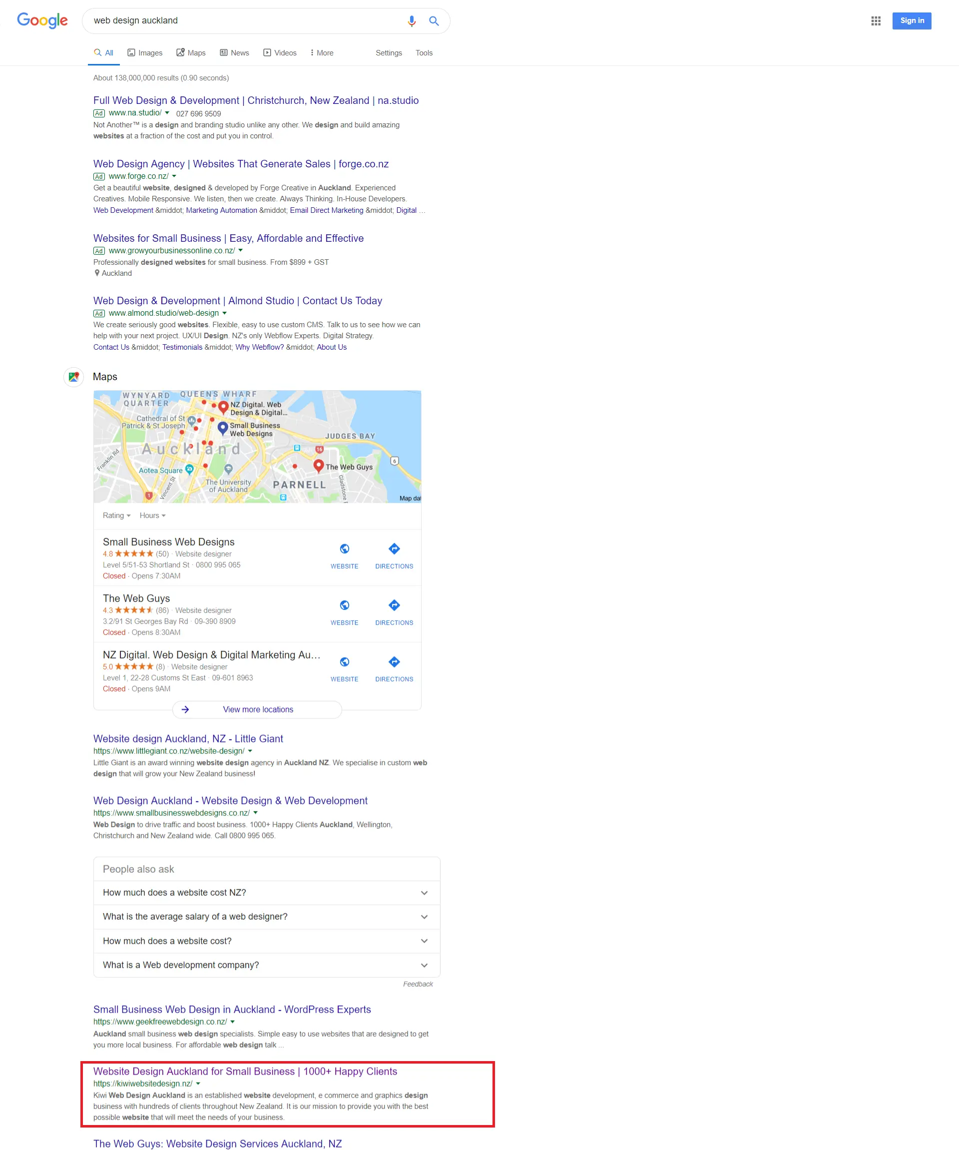 website design auckland