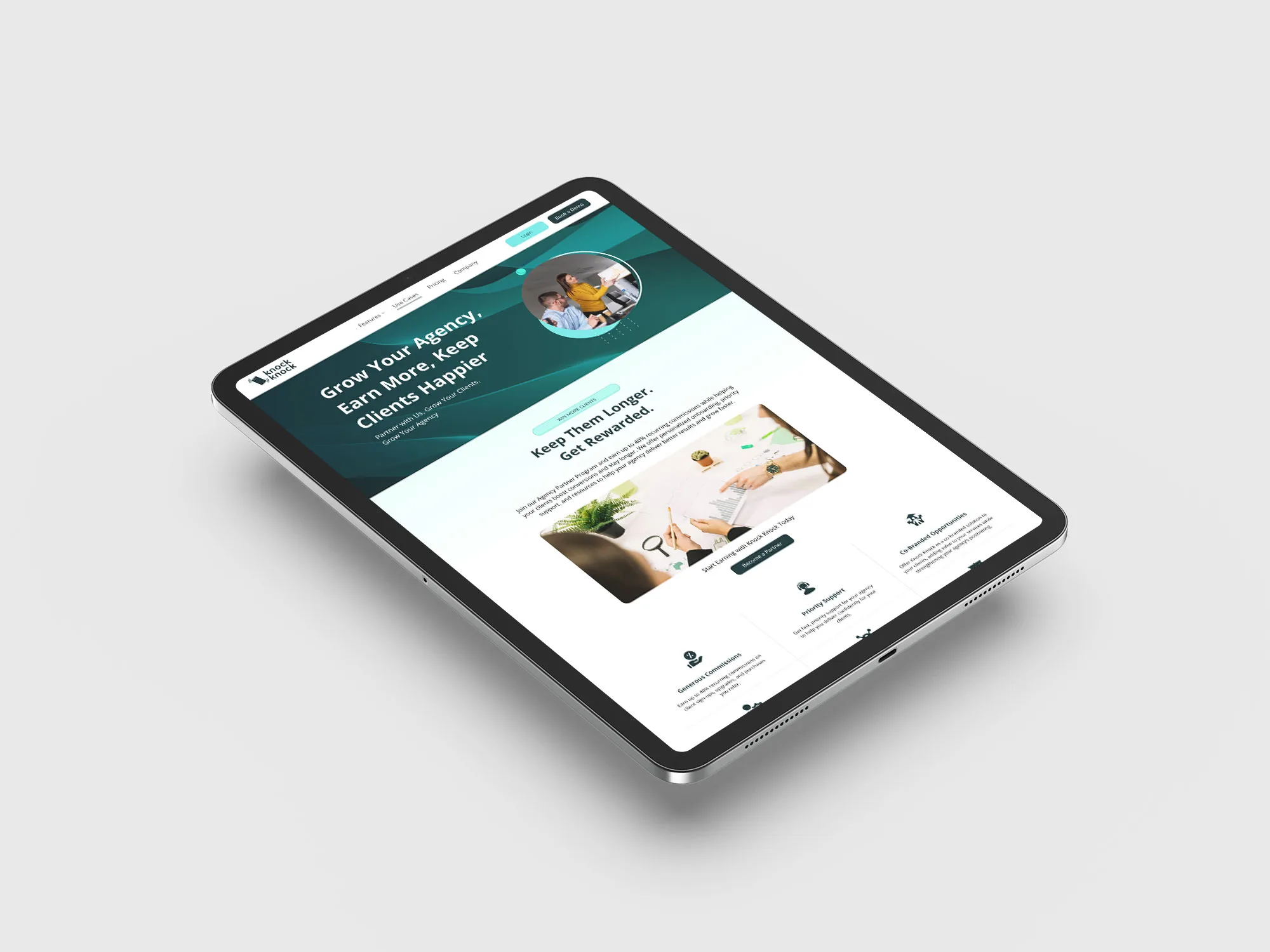 Knock Knock App iPad View