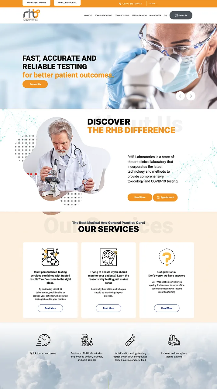 RHB Laboratories Screenshot