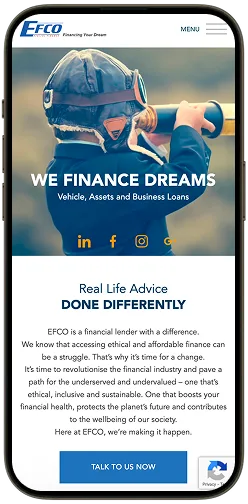 EFCO Finance Mobile View