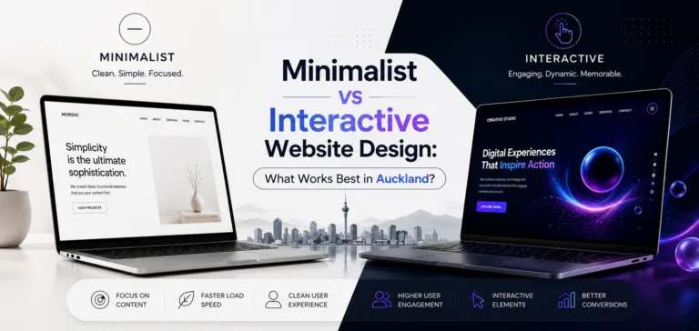 Minimalist vs Interactive Website Design: What Works Best in Auckland?