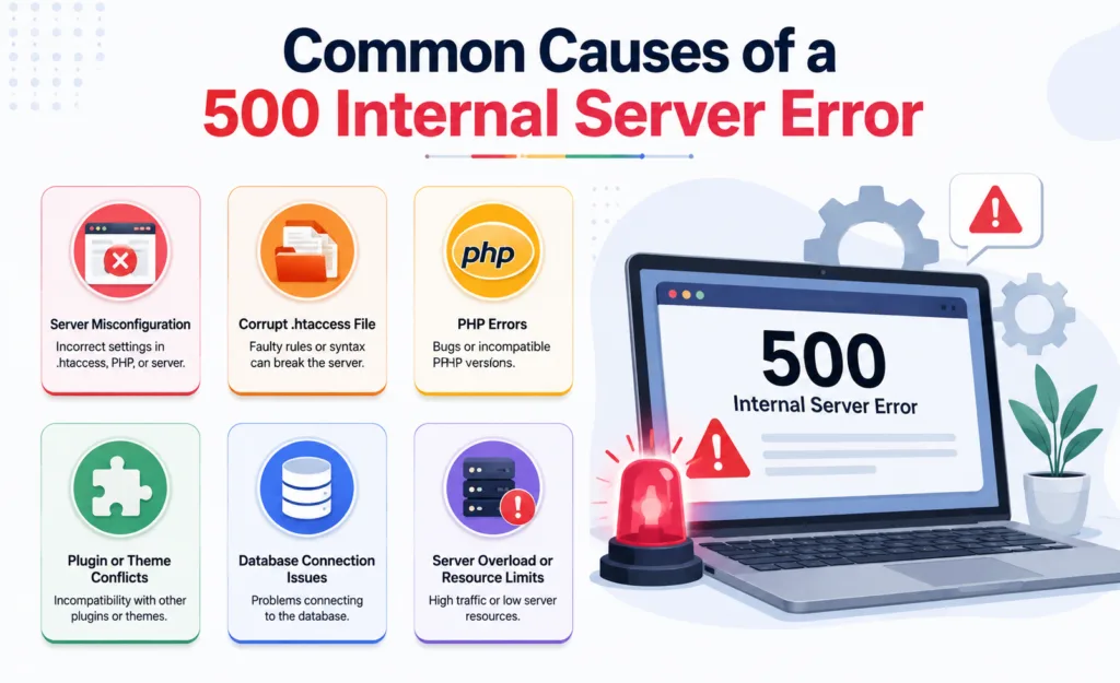 Common Causes of a 500 Internal Server Error